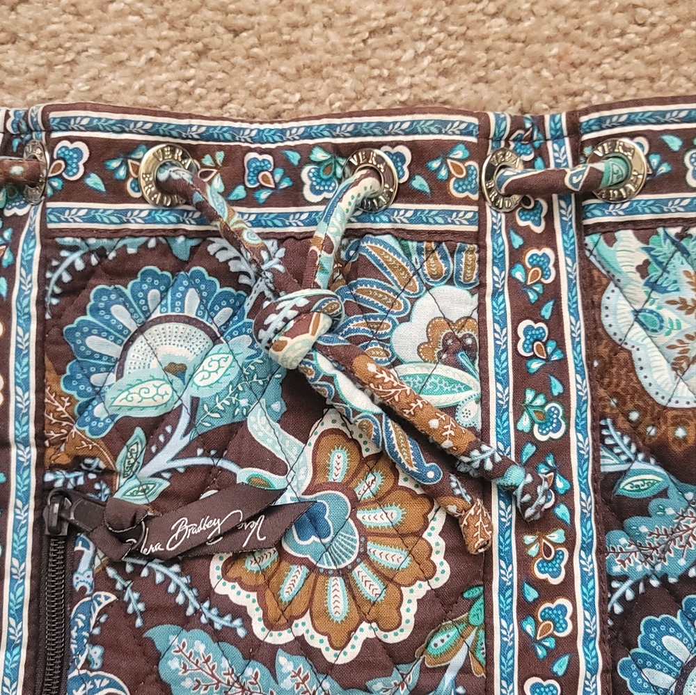 Vera Bradley $120 Java Blue Drawstring Backpack P… - image 5